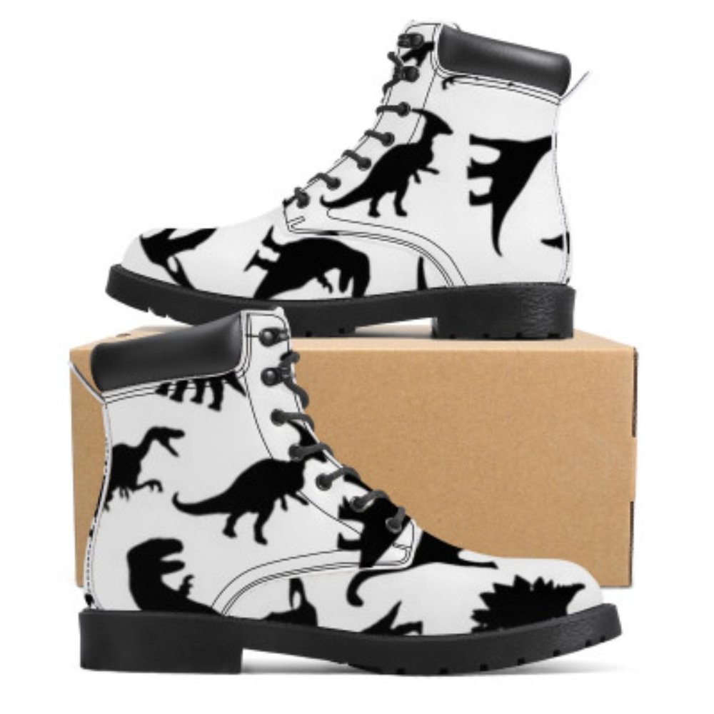 Designer Dinosaiur boots. Designed for young men and adults.